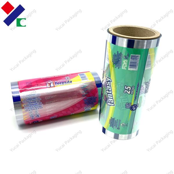 1000M Double Layer Foil Food Packaging Film Roll Crisps Potato Chips Printed Plastic Roll