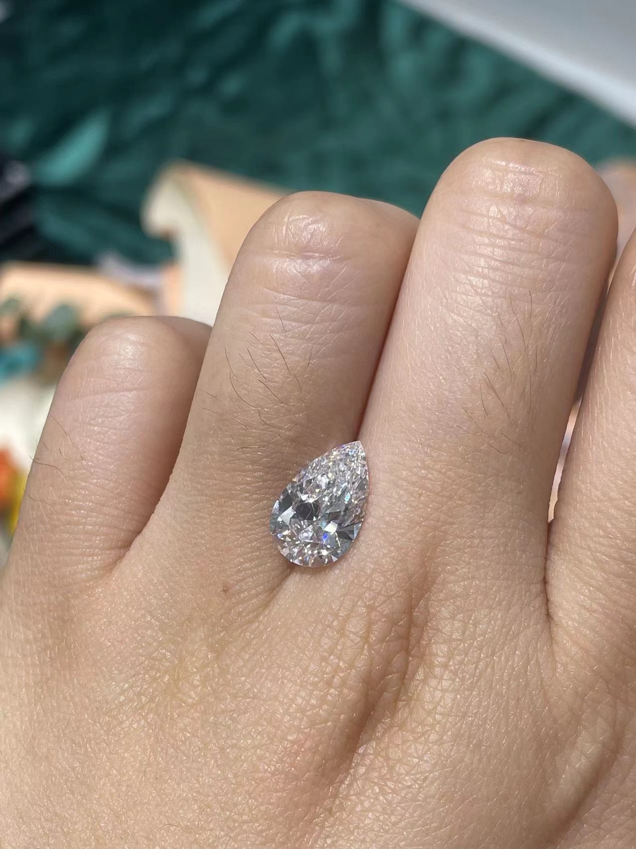 2.5ct-3ct Синтетический, выращенный в лаборатории, выращенный в лаборатории, алмазный, лузный, бриллиантовый.