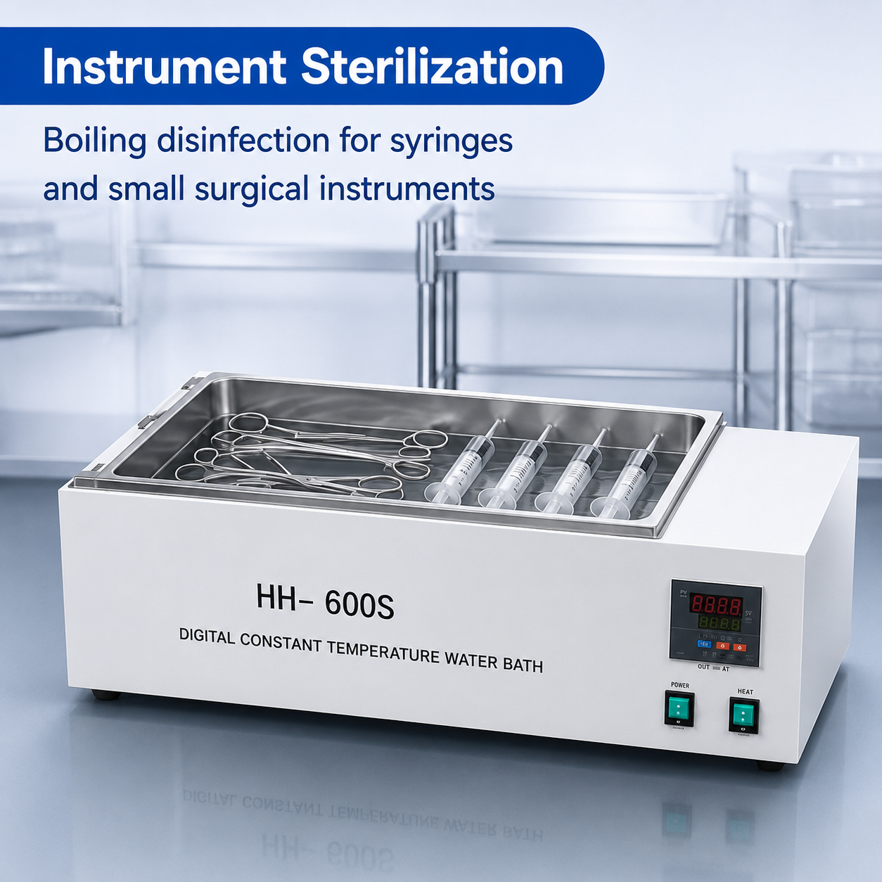 Cenlee 27L Digital Thermostatic Water Bath PID Temperature Control Circulating Heating for Laboratory Distillation Testing