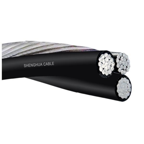 XLPE/PVC изолировали кабель связанный антенной, Triplex кабель падения обслужива