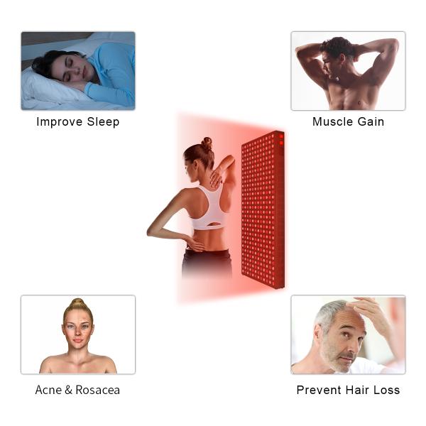 AC85V 660nm 850nm 1800W Red Light Therapy Equipment For Anti Aging