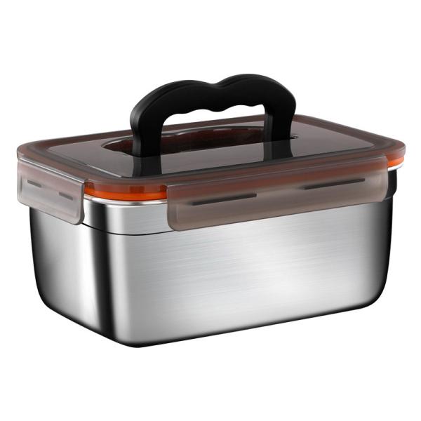 Containers de armazenamento de alimentos de metal OEM 3500ml Containers selados de aço inoxidável