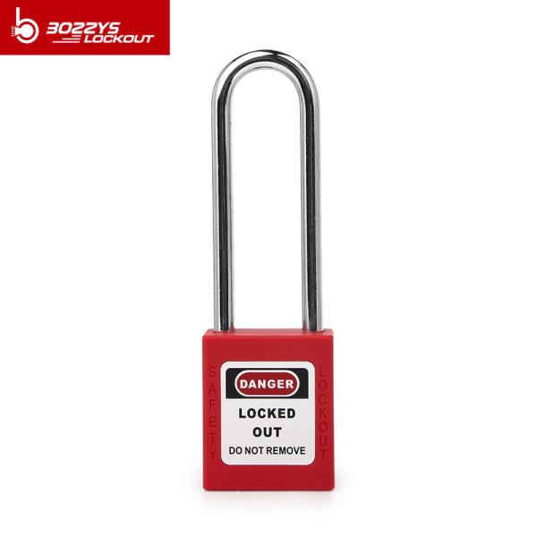 76mm Steel Long Shackle Safety Padlocks Keyed Alike