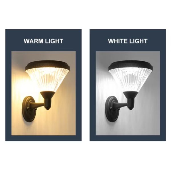 Solar LED Wall Light with Remote Control – IP66 Waterproof for Porch & Balcony