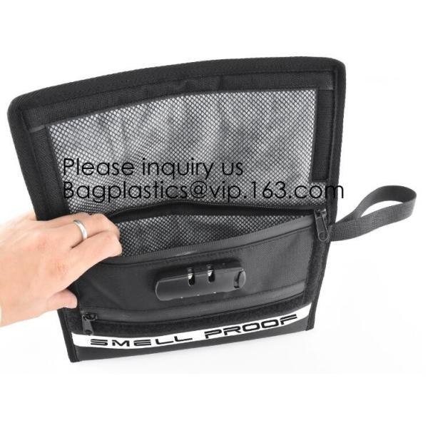 Discreet Smoke Smell Proof carbon lining Case with Combination Lock Premium Odor Smell Proof Bag, BAGEASE, BAGPLASTICS