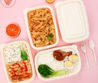 1000ml Disposable Lunch Box Packaging Biodegradable Cornstarch Lunch Box