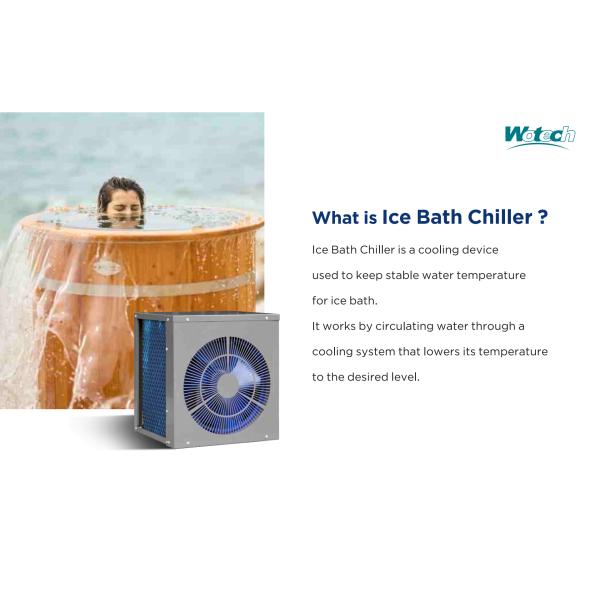 Air Source Heat Pump Eco Friendly R32 Portable Ice Bath Cold Plunge Chiller For Hotel