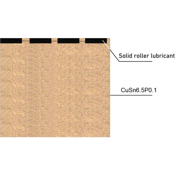 Wrapped Bronze Bearings CuSn8 Material Wieland-B09