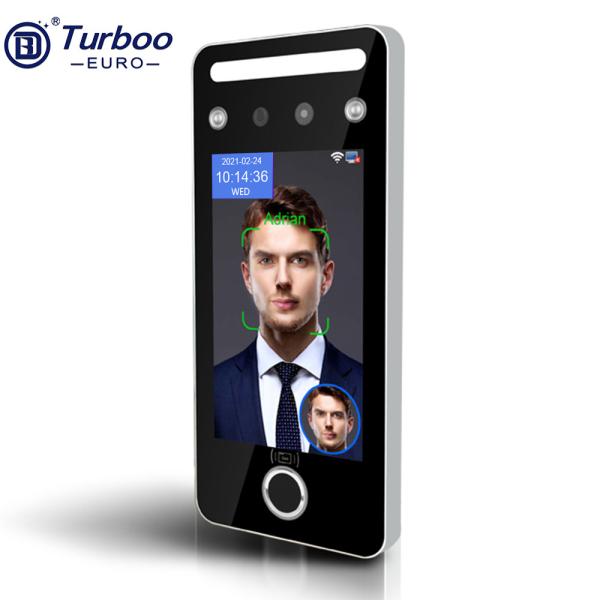 指紋の顔認識の出席機械HDの赤外線カメラが付いている5インチ スクリーン