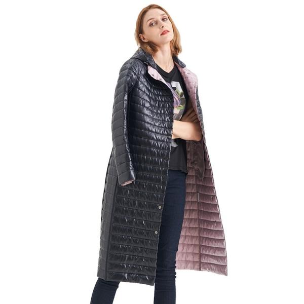 FODARLLOY Wholesale Jacket ladies warm hooded cotton-padded clothes women slim winter puffer jacket