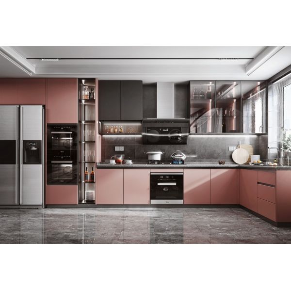 Modern Wood Kitchen Cabinets Custom Island Simple Design Kitchen Furniture