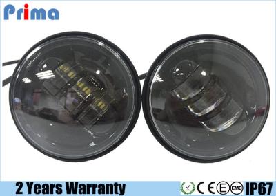 4.5 Inch 30W Harley Motorcycle LED Headlights No Halo Ring Waterproof IP67