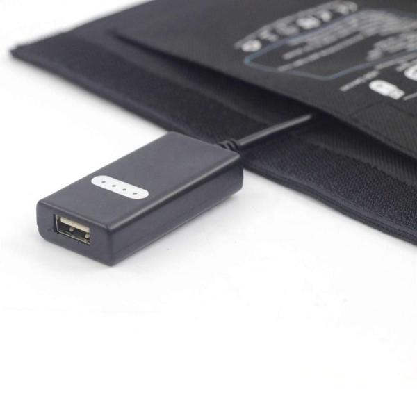 21w Carregador de painel solar móvel pequeno painel solar mini dobrável integrado USB Carregador de telefone celular solar