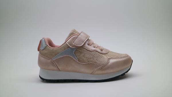 comfortable Hook Loop Childrens Basketball Shoes Textile lining For Girls