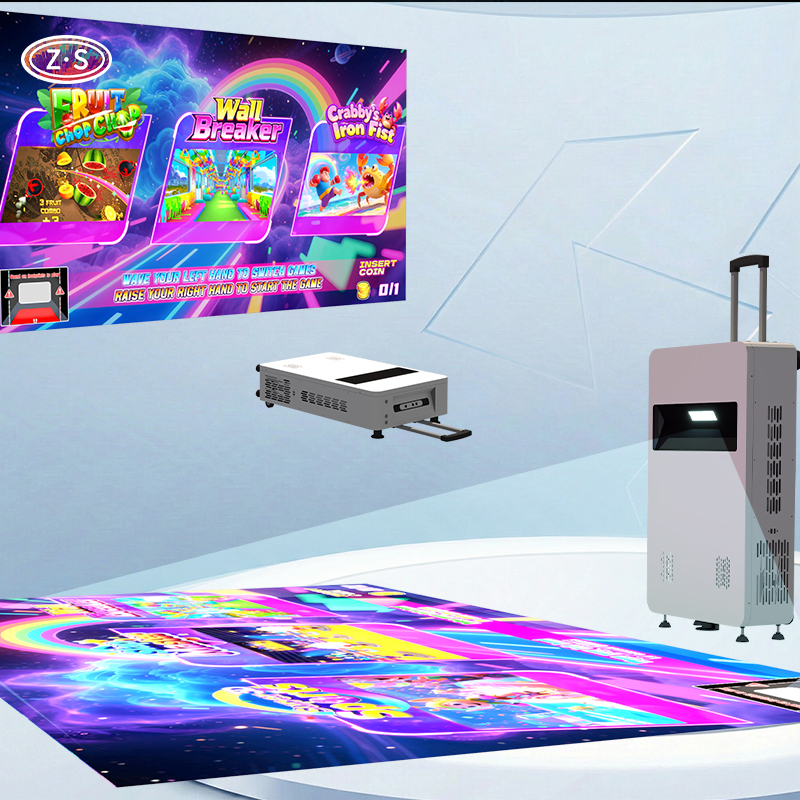 Portable Gaming Projection Solution for Commercial Events and Pop Up Attractions