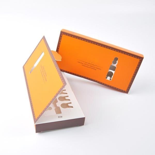 Paper Cosmetic Packaging Boxes Tray Packaging  With Window 5.8*7.9*2 Cm