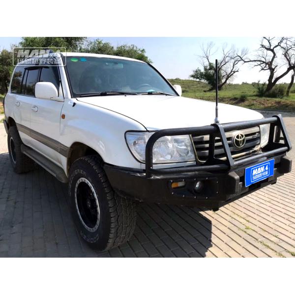 Black Steel 4x4 Bumper Front TOYOTA Bull Bar For LC100 Compatible Winch