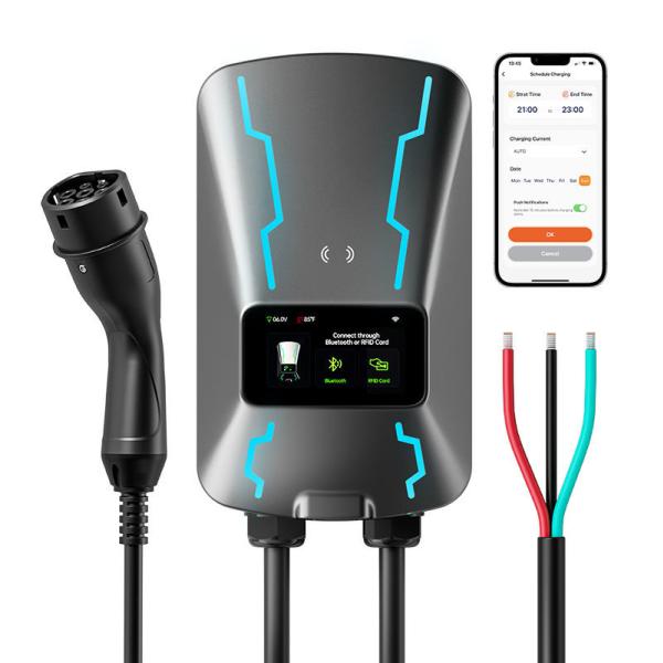 EU-AC07 Низкая цена 32A 7kw Европейский стандартный электрический зарядник типа 2 Автостанция Ev Быстрая зарядка