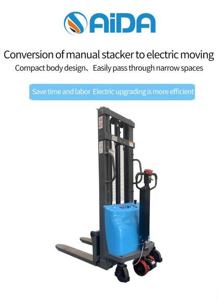 Altura de elevação de 3000 mm Empilhadeira elétrica com capacidade de carga de 2 T e motor de elevação hidráulica