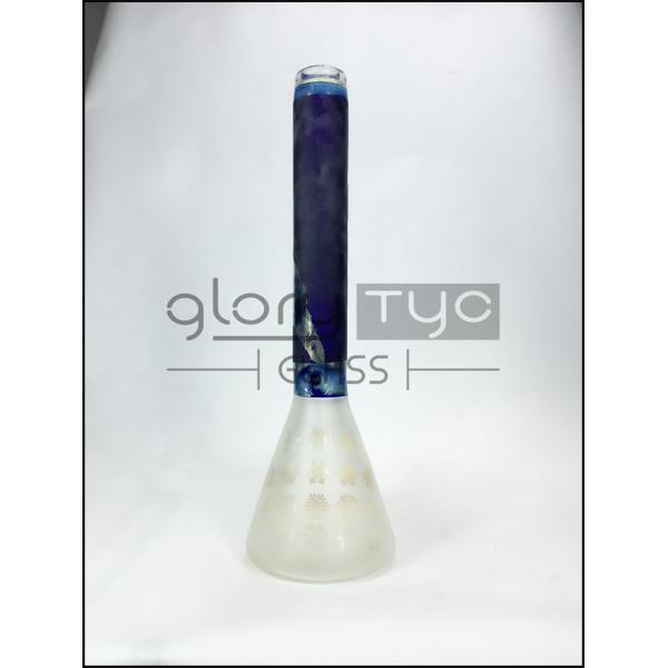 18 Inch Water Pipes Glass Bongs 19mm Join Beaker Recycling Hookah Tube