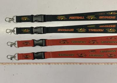 Both Sides Sublimation Printing Lanyard Customized Pantone Color