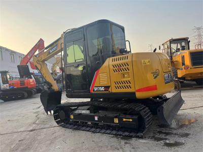 Sany SY75C Pro Used Excavator Second Hand 7.5 Ton Sany Mini Digger
