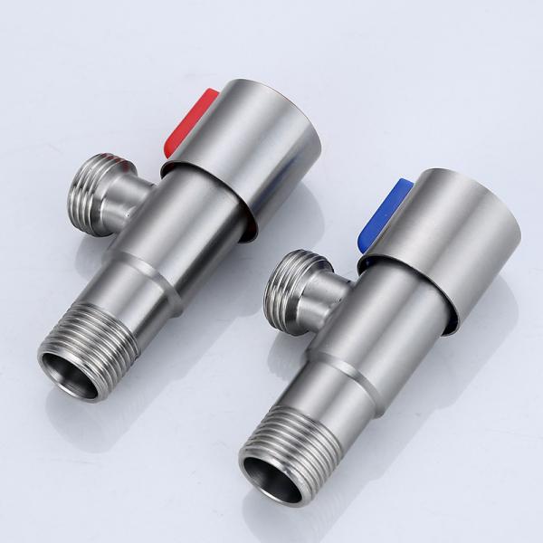 Media Water 90 Degree 1/2 Brass Valve Element Angle Valve for Bathroom Kitchen Toilet