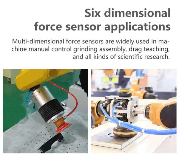 RUJIA ±1%F.S Precision Sensors 6-axis Multi-axis Sensor 2 Multi Torque Three Axis Load Cell Alloy Steel Multidimensional Transducer