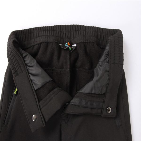 Black Kids Softshell Pants 92% polyester 8% elastic Children's Winter Clothes