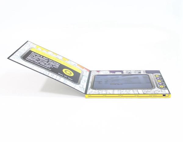 Bulk Printing Paper LCD Video Brochure For Advertising / Promotion / Marketing 7 Inch A5 Size Template