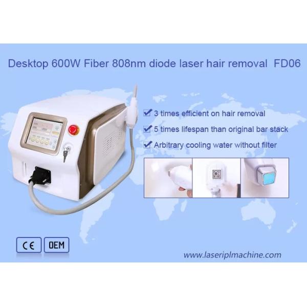 la fibre 600W a couplé l'épilation permanente de laser de diode de la Manche de laser Epolitor de la diode 808nm non