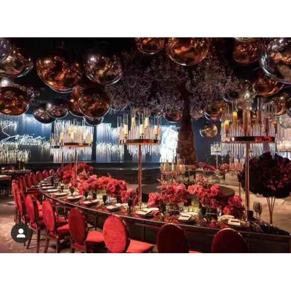 ZT-405B Saixin Новый Пентагон черный металлический каркас с висящим люстра свеча для свадебного украшения