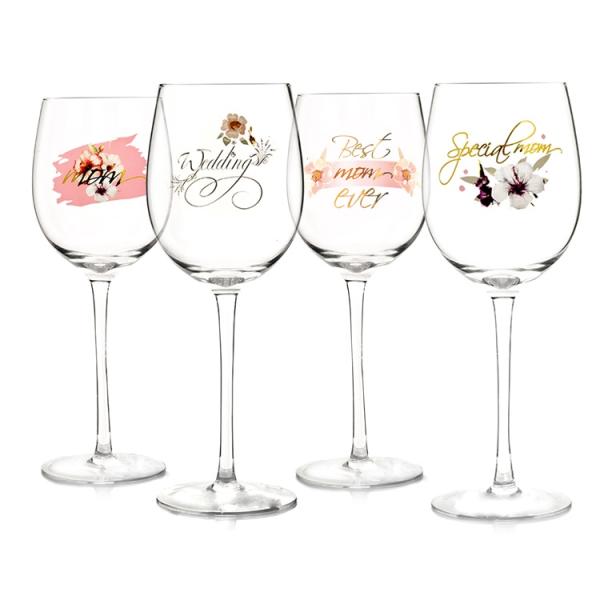 650ml Hand Blown Wine Glasses , Crystal Goblets Vintage For Mother'S Day