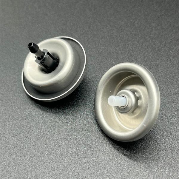 Dual-Chamber Hair Mousse Aerosol Accessory for Customizable Formula Blending with Integrated Mixing Valve
