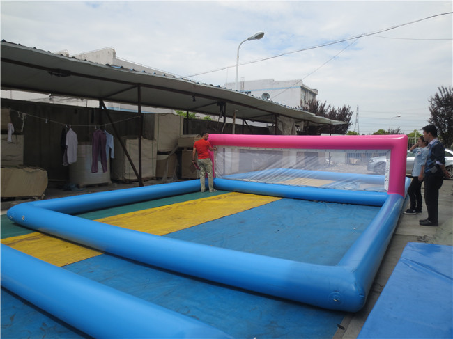Popular Water Inflatable Volleyball Court Inflatable Float Volleyball Net Water Park Inflatable Pool Floating Volleyball Court