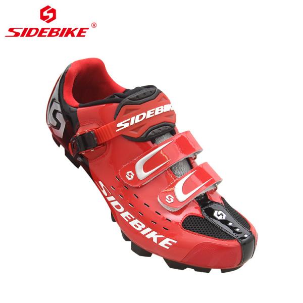 Self - Locking Red Mountain Bike Shoes Light Weight Fit Wide Range Of Foot Shapes