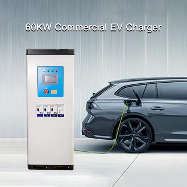 60KW CE Certificate Commercial DC EV Charger OCPP1.6 Ethernet/Wifi/4G CCS2 With Payment