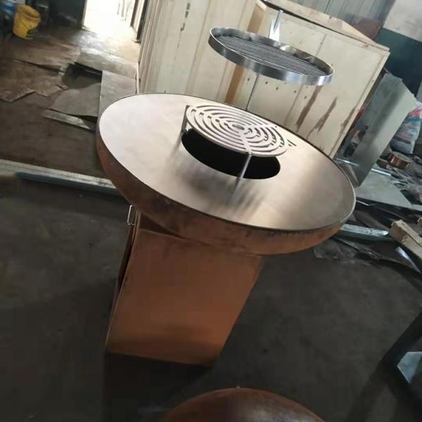 Яма огня стали Corten финиша современного угля ржавая для на открытом воздухе варить БАРБЕКЮ кухни