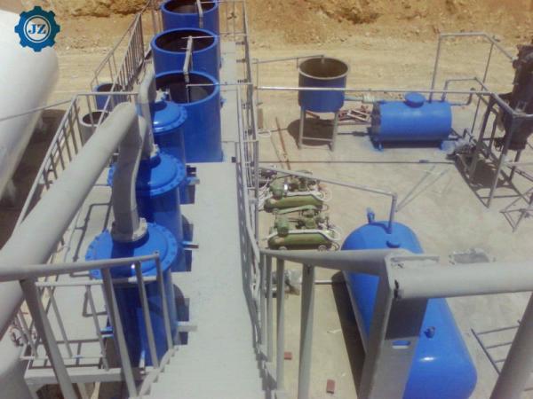 óleo de 10 toneladas da pirólise do pneu do desperdício da lama de óleo 10TPD ao dispositivo diesel da refinaria de petróleo