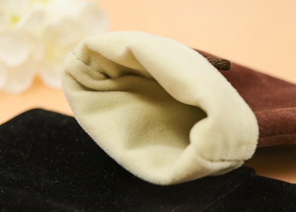 сумки подарка Дравстринг бархата 200гсм с внешнее карманное Ресиклабле ультра светлым