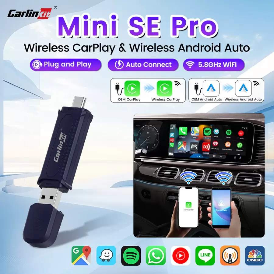 Carplay Box Mini Se Pro Car Android Box Wireless Adapter CarPlay  Smart Android Auto Usb Ai Box Carplay Multimedia