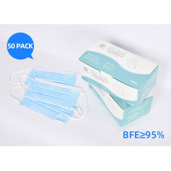 Lightweight Disposable Non Woven Face Mask Hypoallergenic Dental Masks Three Layer