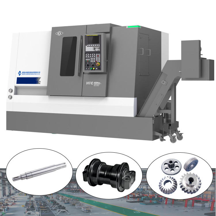 Тяжелый токарный станок с ЧПУ, контроллер Fanuc, HTC40Sm/1500, токарный центр SMTCL с осью Y и осью C