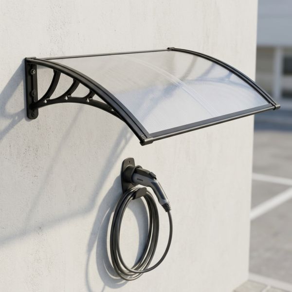 Mannual Polycarbonate Window Awning With Transparent 2.5mm Polycarbonate Solid Sheet Or 5.0mm Polycarbonate Hollow Sheet Made From PC Materials Of Board