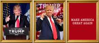 TRUMP Designs Impressão 3D personalizada PET Lenticular Poster Impressão 3D Lenticular