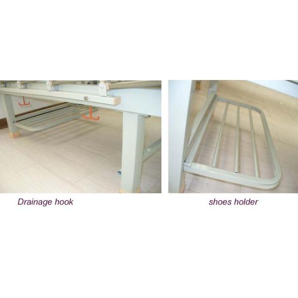 Metal Punching Bed Surface Double Crank Children Hospital Baby Beds with 2 Functions (ALS-BB011)