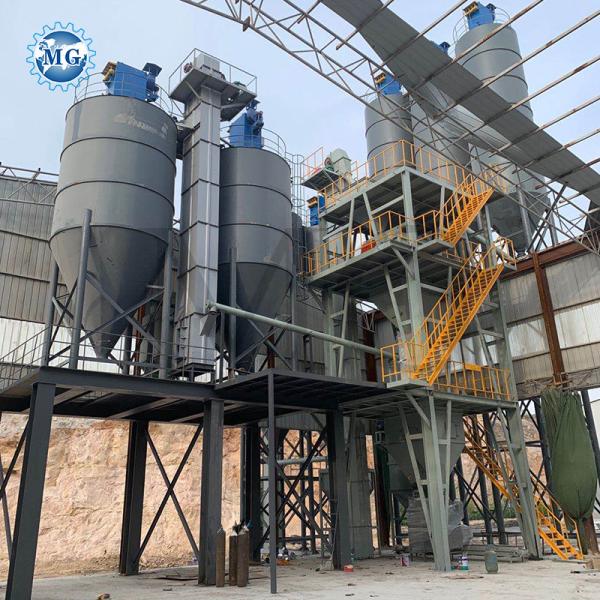 Automatic Feeding Dry Powder Mortar Mixer Machine Wall Putty Plaster Skim Coat Mixing Equipment Floor Tile Adhesive Manufacturing Plant