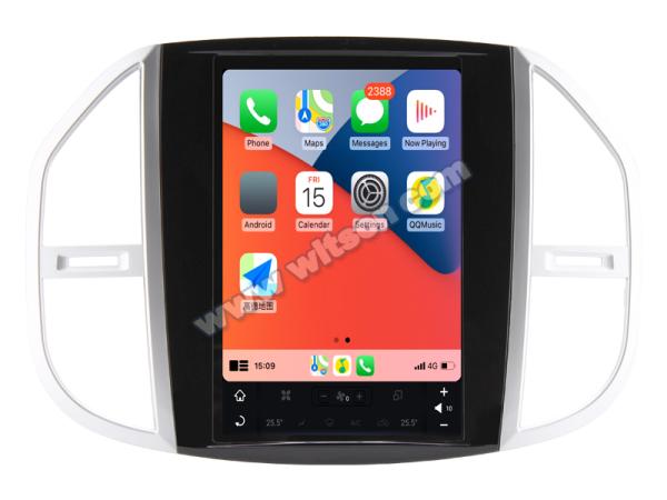 12.1 Screen Tesla Vertical Android Screen For Mercedes Benz Vito 3 W447 2014-2020 Car Multimedia Stereo GPS Carplay Player