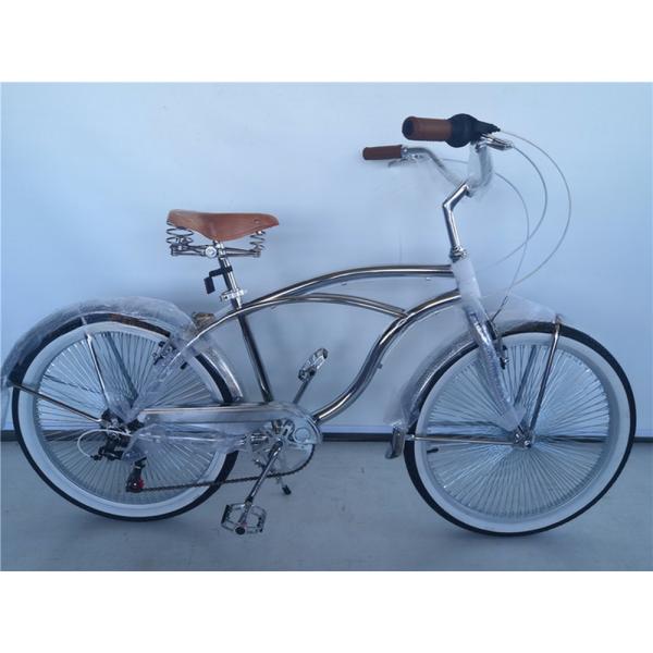 160kg Load Capacity Shimano Grip 26 Lowrider Complete Chrome Bike for Your