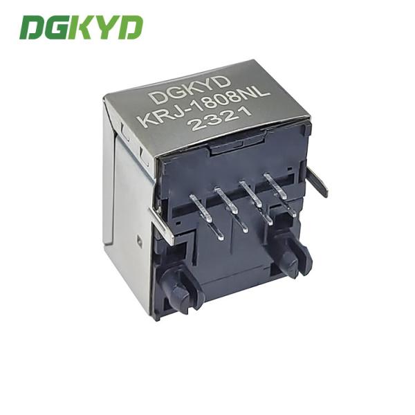 O jaque fêmea do LAN rj45 da entrada vertical da altura 12mm de KRJ-1808NL integrou o Magnetics HY951180A compatível